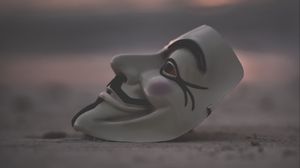 Preview wallpaper mask, anonymous, emotions