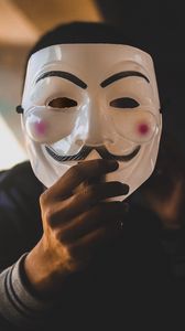 Preview wallpaper mask, anonymous, hand