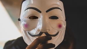 Preview wallpaper mask, anonymous, hand