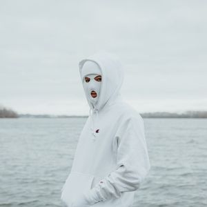 Preview wallpaper mask, balaclava, hood, white