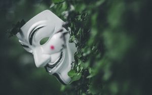 Preview wallpaper mask, bushes, leaves, plant