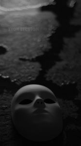Preview wallpaper mask, bw, gloomy, dark