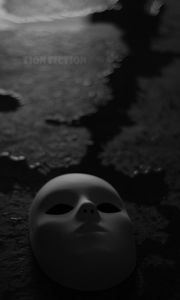 Preview wallpaper mask, bw, gloomy, dark