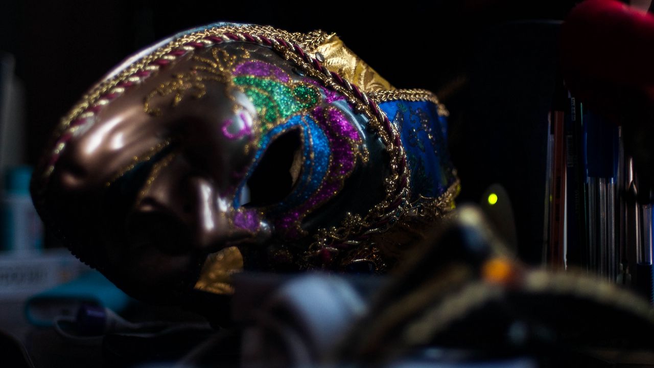 Wallpaper mask, carnival, decoration