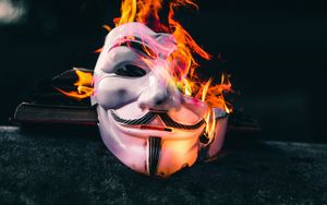Preview wallpaper mask, fire, flame