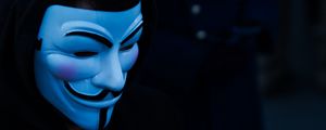 Preview wallpaper mask, hood, anonymous, face