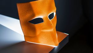 Preview wallpaper mask, light, backlight, brown