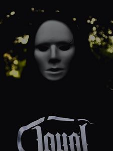 Preview wallpaper mask, man, creepy, dark