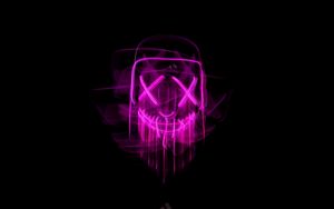 Preview wallpaper mask, neon, blur, glow, darkness