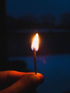 Preview wallpaper match, fire, flame, dark