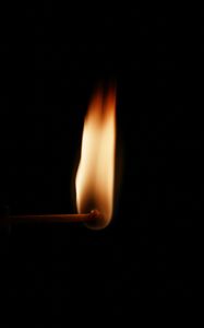 Preview wallpaper match, fire, flame, dark background
