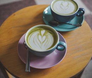 Preview wallpaper matcha, cup, drink, cafe