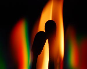 Preview wallpaper matches, flame, rainbow, dark