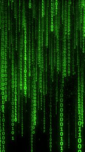 Preview wallpaper binary code, code, numbers, green, glow