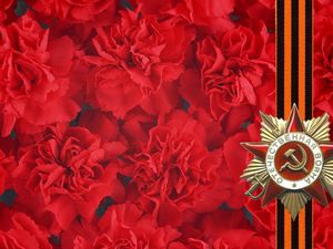 Preview wallpaper may 9, holiday, victory, cloves, st george ribbon, memory, star