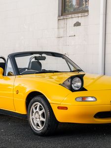 Preview wallpaper mazda mx-5, mazda, car, yellow