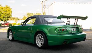 Preview wallpaper mazda mx-5, mazda, car, green, tuning