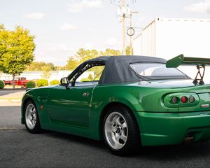 Preview wallpaper mazda mx-5, mazda, car, green, tuning