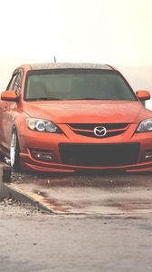 Preview wallpaper mazda, red, front view