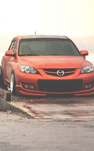 Preview wallpaper mazda, red, front view