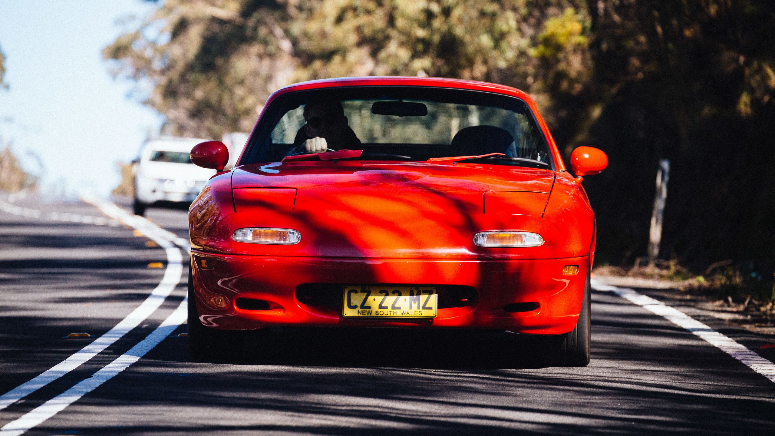 Download wallpaper 2560x1440 mazda rx-7, mazda, car, red, front view ...