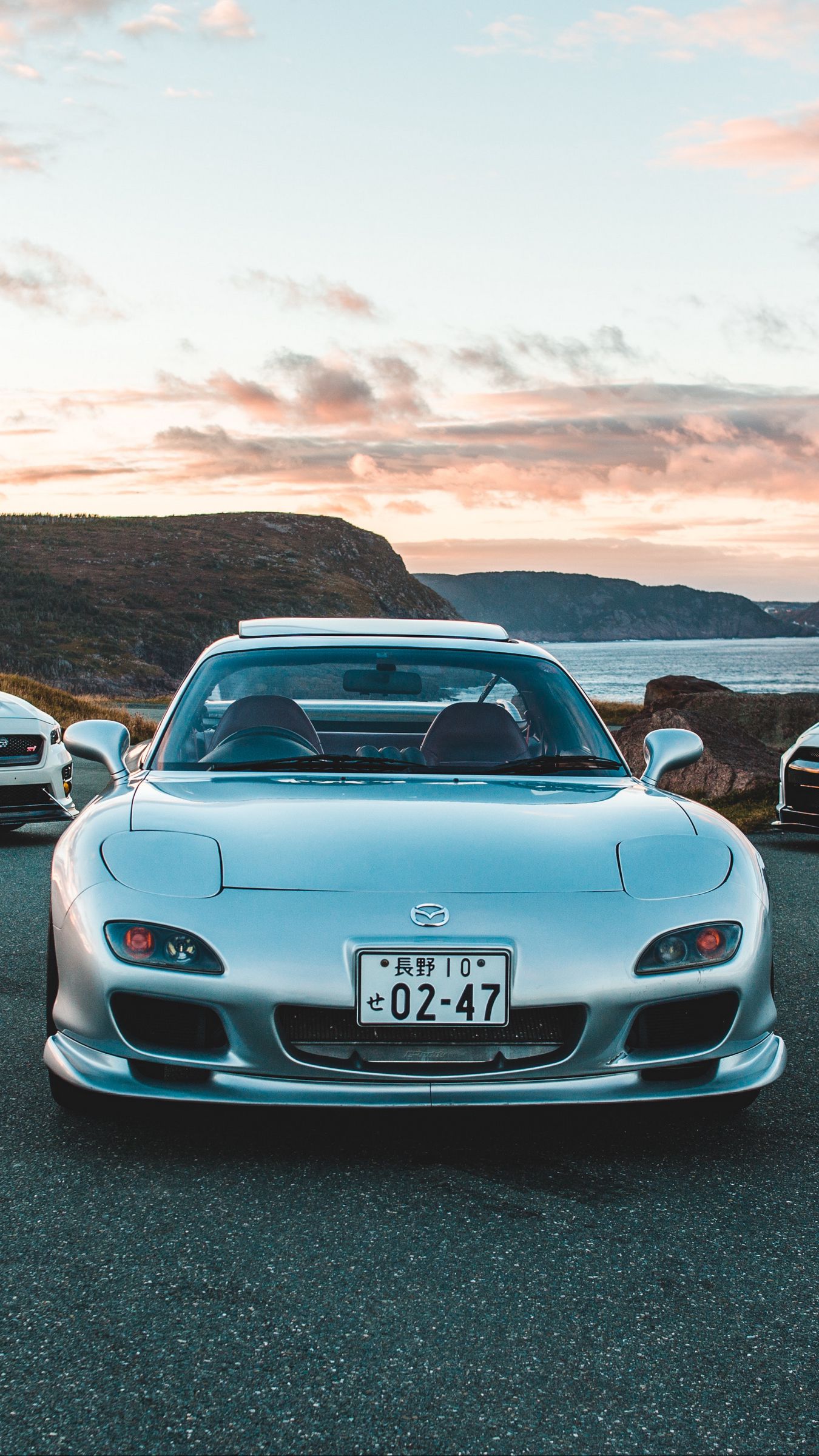 Download Wallpaper 1350x2400 Mazda Rx 7 Mazda Cars Front View Iphone 8 7 6s 6 For Parallax Hd Background