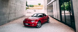 Preview wallpaper mazda, sports car, car, side view, red