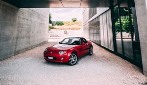 Preview wallpaper mazda, sports car, car, side view, red