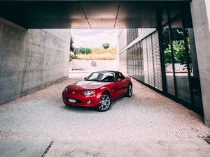 Preview wallpaper mazda, sports car, car, side view, red