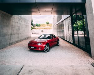 Preview wallpaper mazda, sports car, car, side view, red