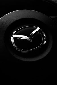 Preview wallpaper mazda, steering wheel, logo