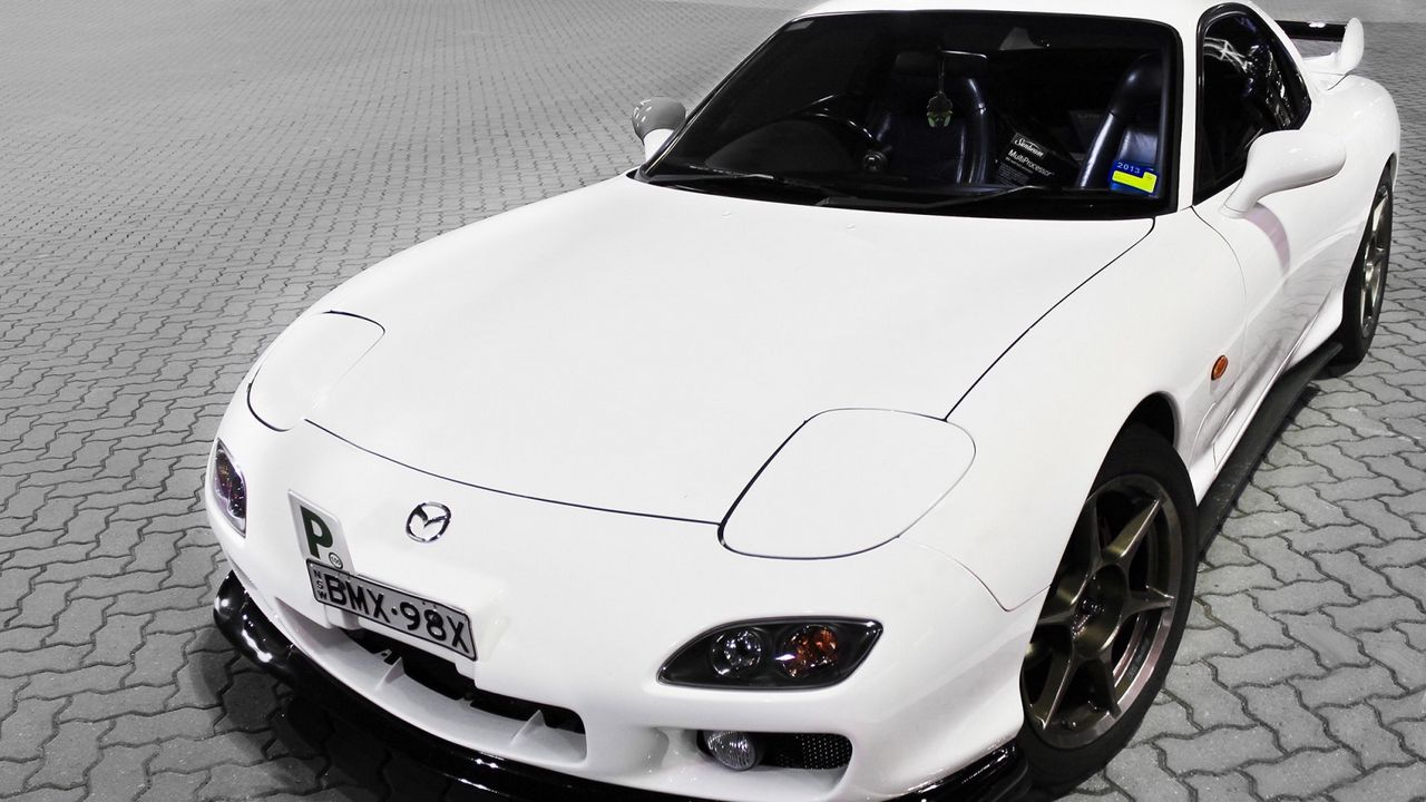 Wallpaper mazda, white, tuning