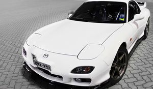 Preview wallpaper mazda, white, tuning