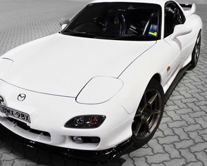 Preview wallpaper mazda, white, tuning