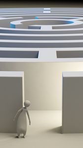 Preview wallpaper maze, 3d, figure