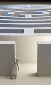 Preview wallpaper maze, 3d, figure