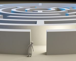 Preview wallpaper maze, 3d, figure