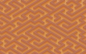 Preview wallpaper maze, lines, pattern, abstraction