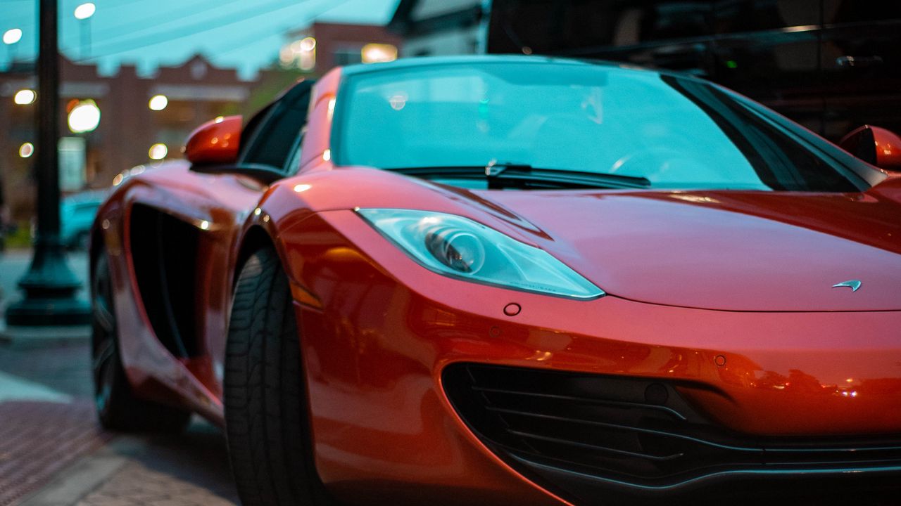 Wallpaper mclaren 12c, mclaren, car, sports car, red