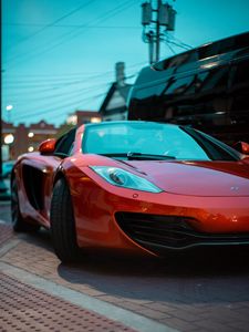 Preview wallpaper mclaren 12c, mclaren, car, sports car, red