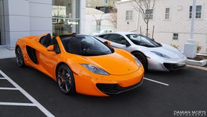 Preview wallpaper mclaren 12c, mclaren, car, orange, sports car