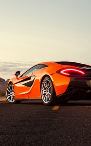 Preview wallpaper mclaren 570, mclaren, sports car, supercar, road, asphalt