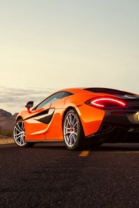 Preview wallpaper mclaren 570, mclaren, sports car, supercar, road, asphalt