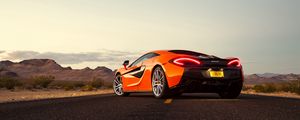 Preview wallpaper mclaren 570, mclaren, sports car, supercar, road, asphalt