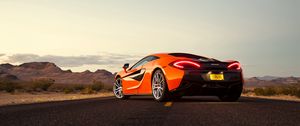 Preview wallpaper mclaren 570, mclaren, sports car, supercar, road, asphalt