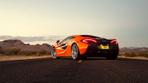 Preview wallpaper mclaren 570, mclaren, sports car, supercar, road, asphalt