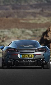 Preview wallpaper mclaren, 570gt, road, rear view