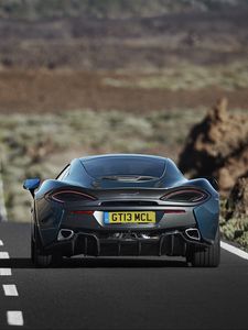 Preview wallpaper mclaren, 570gt, road, rear view