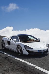 Preview wallpaper mclaren, 570gt, side view, road