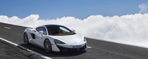 Preview wallpaper mclaren, 570gt, side view, road